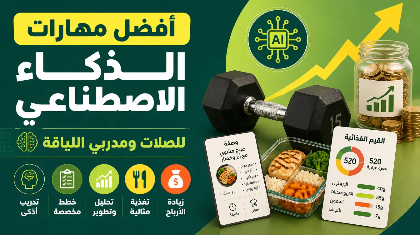 أفضل مهارات الذكاء الاصطناعي لأصحاب الصالات ومدربي اللياقة