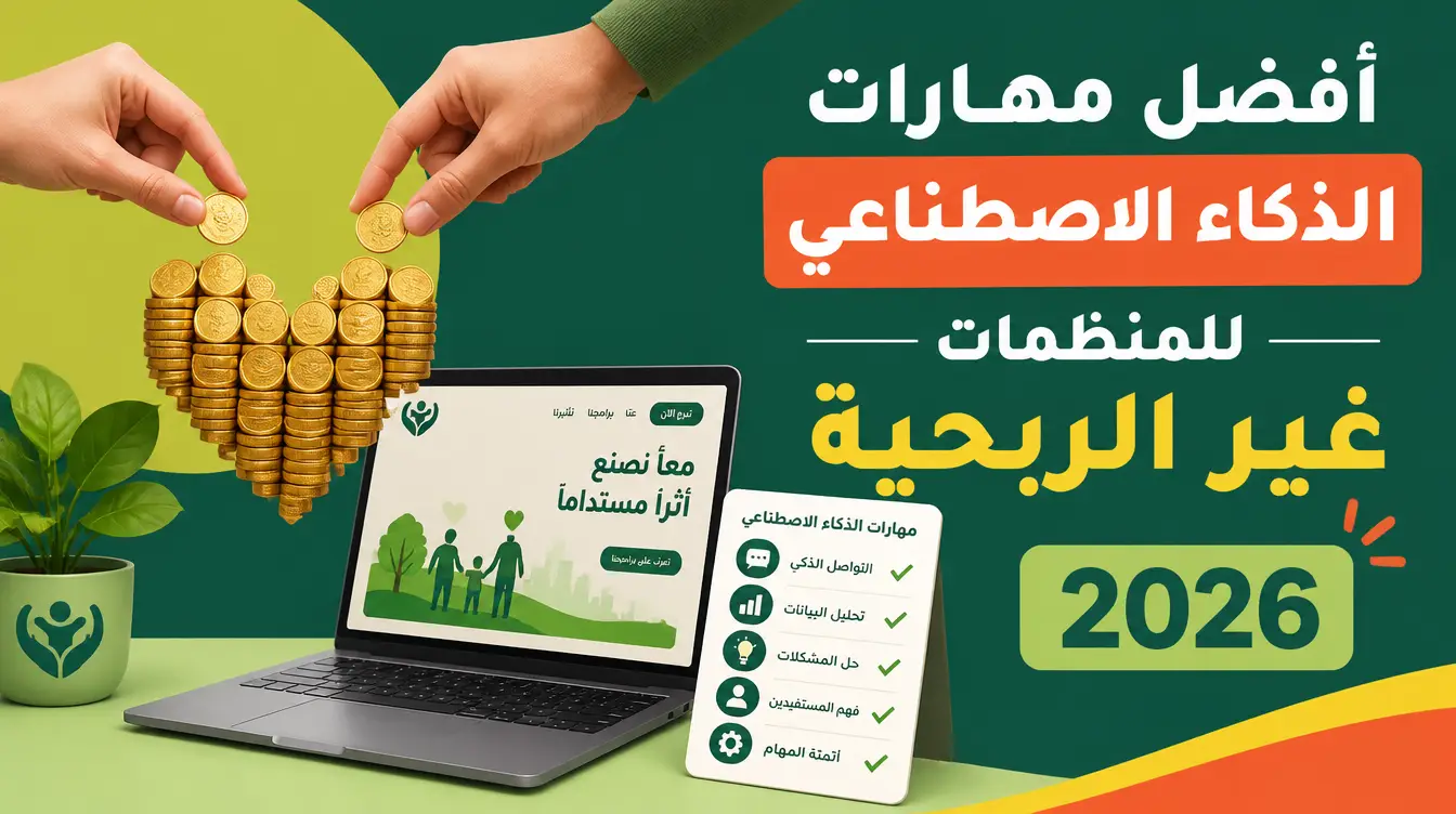 أفضل مهارات الذكاء الاصطناعي للمنظمات غير الربحية في 2026