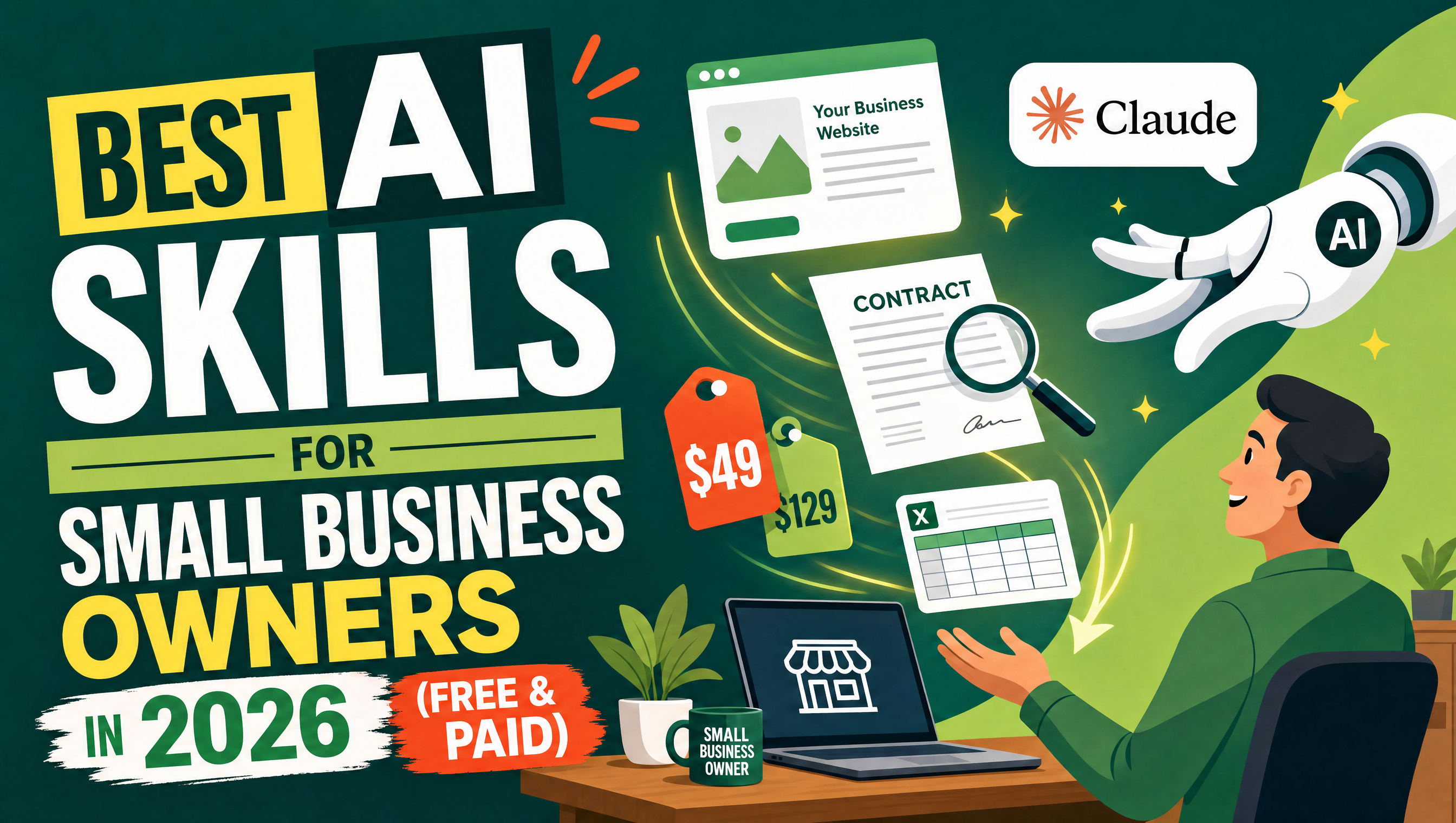Best AI Skills for Small Business Owners in 2026 (Free & Paid)