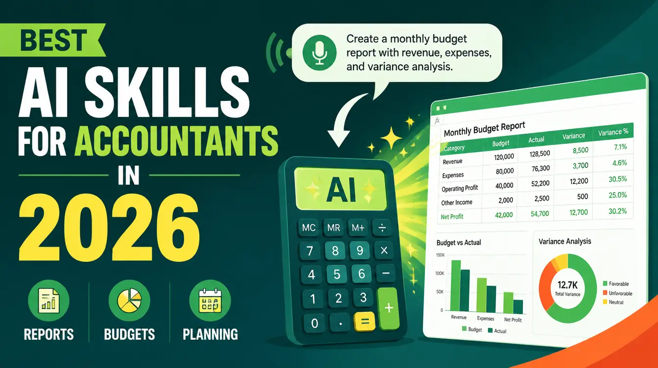 Best AI Skills for Accountants in 2026 (Reports, Budgets, Planning)