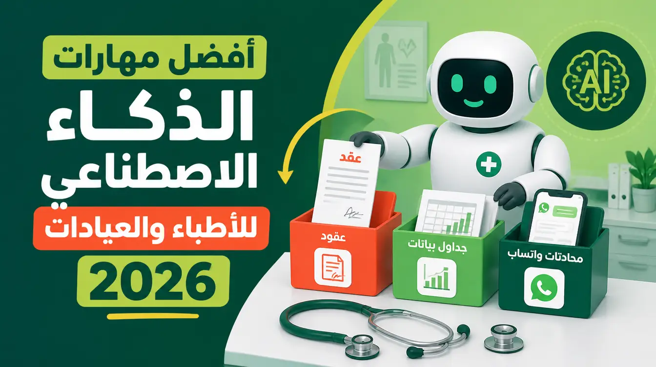 أفضل مهارات الذكاء الاصطناعي للأطباء وأصحاب العيادات في 2026