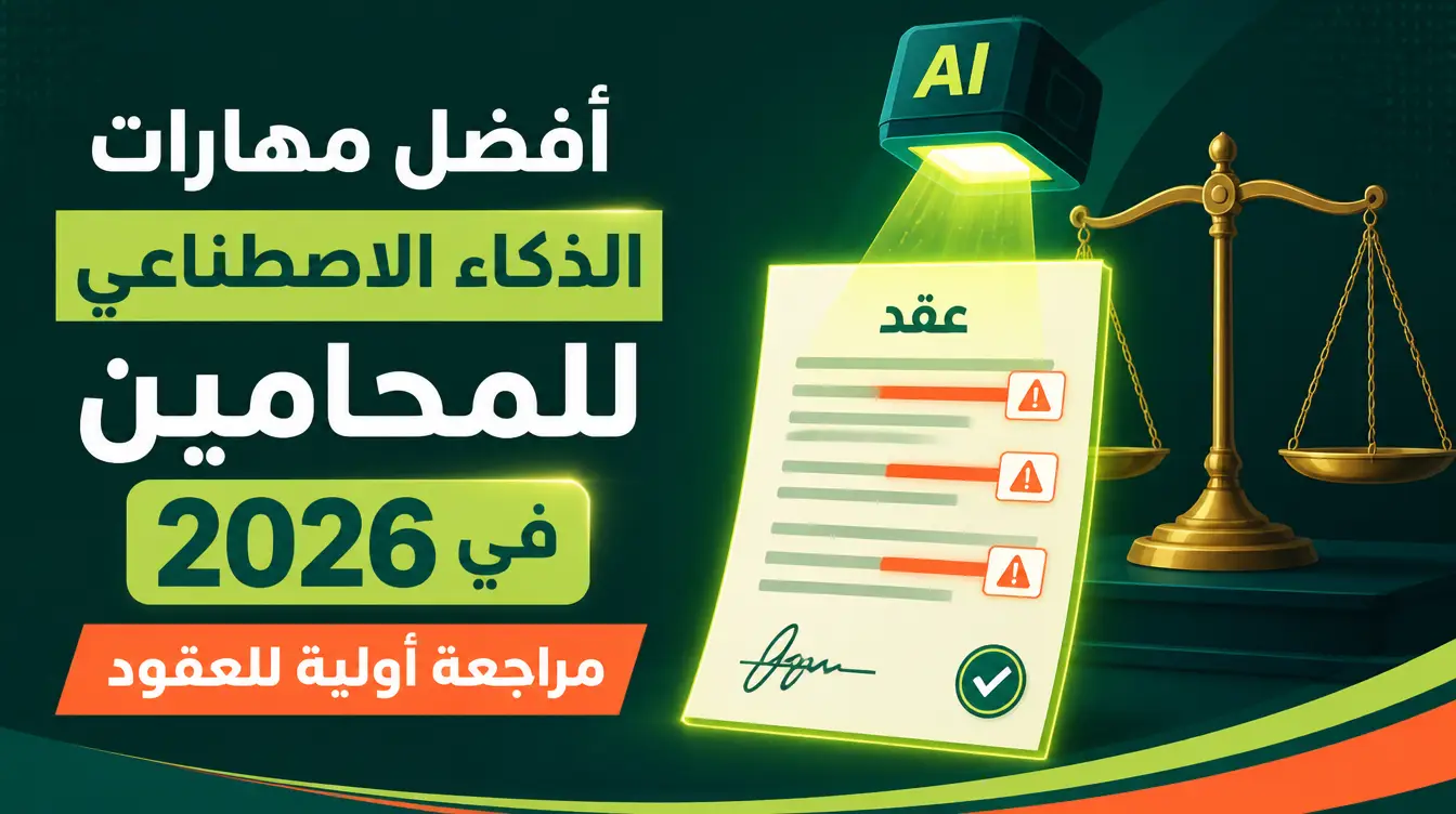 أفضل مهارات الذكاء الاصطناعي للمحامين في 2026: مراجعة أولية للعقود