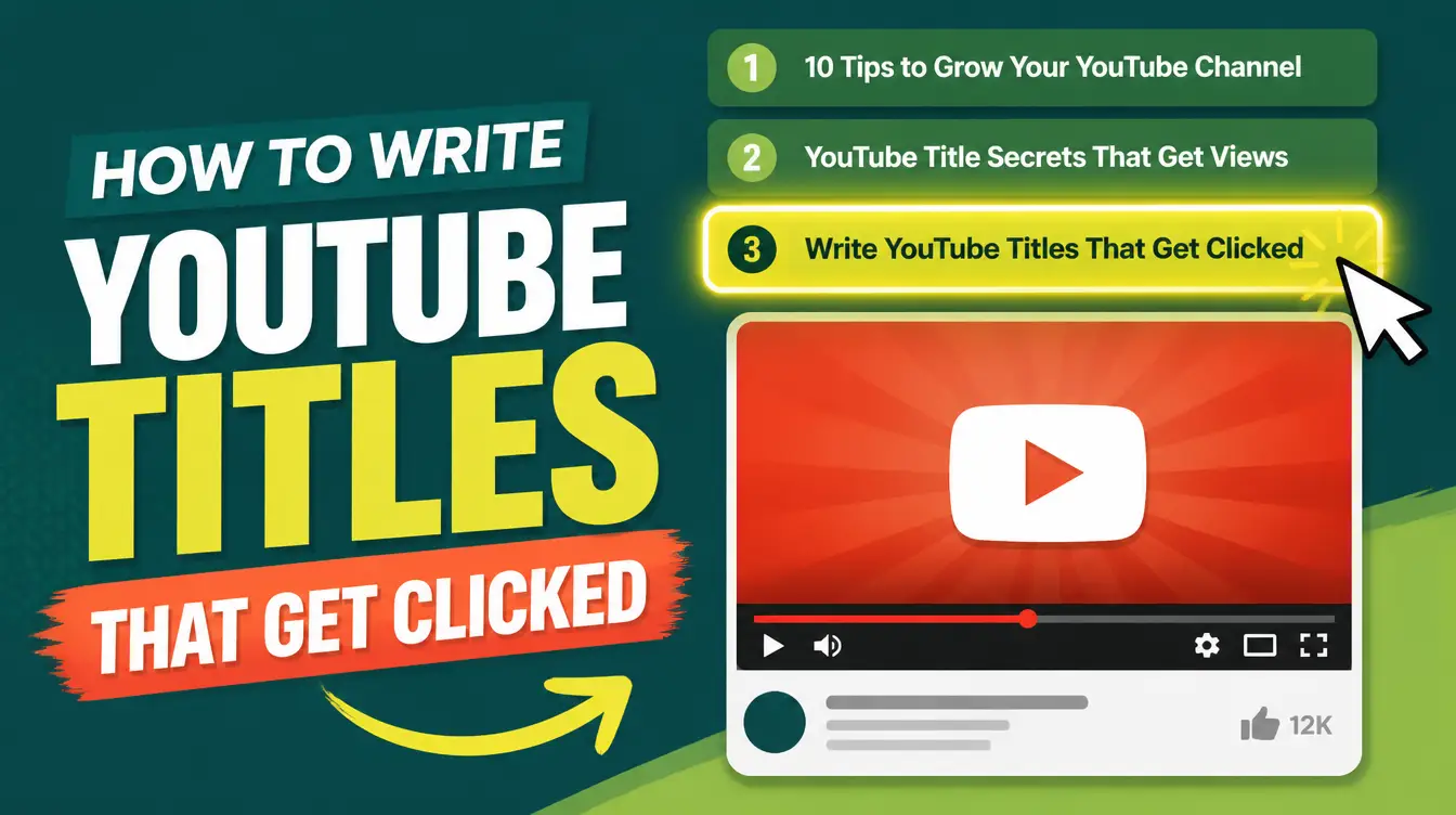 How to Write YouTube Titles That Get Clicked (Without Clickbait)