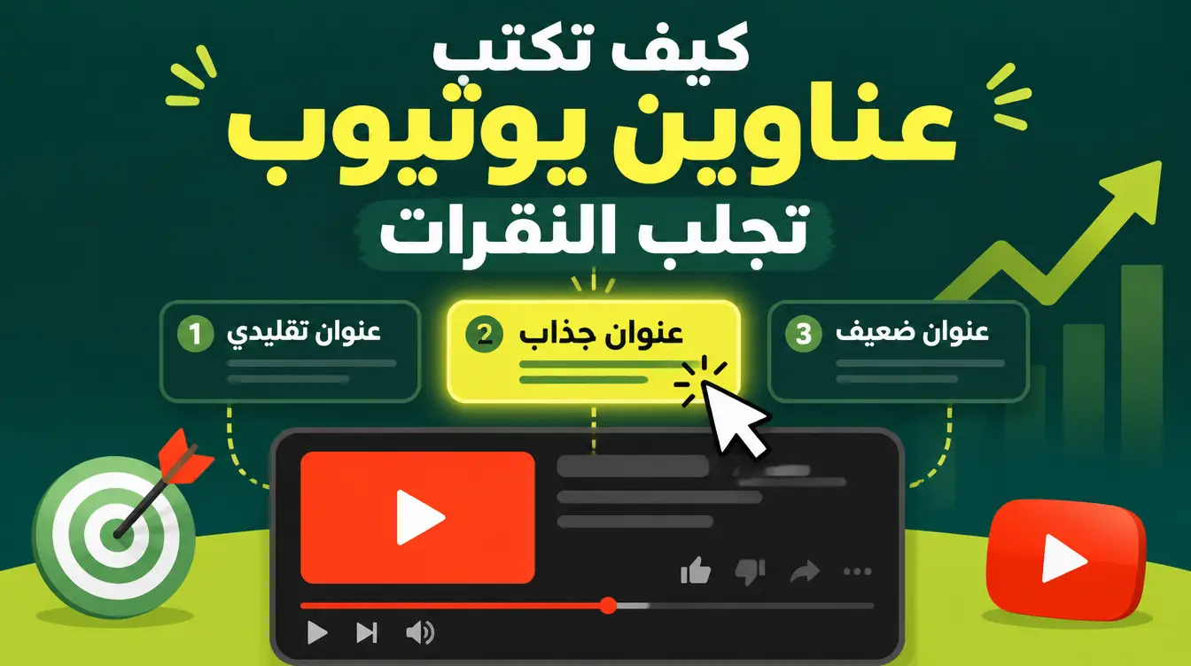 كيف تكتب عناوين يوتيوب تجلب النقرات (بلا صيد رخيص)؟